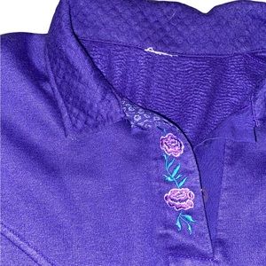 Vintage Floral Granny Style Crewneck Sweater